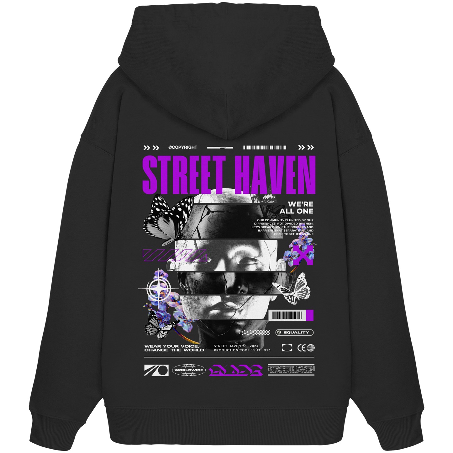 Oversize Hoodie - Main Logo Equality for All
