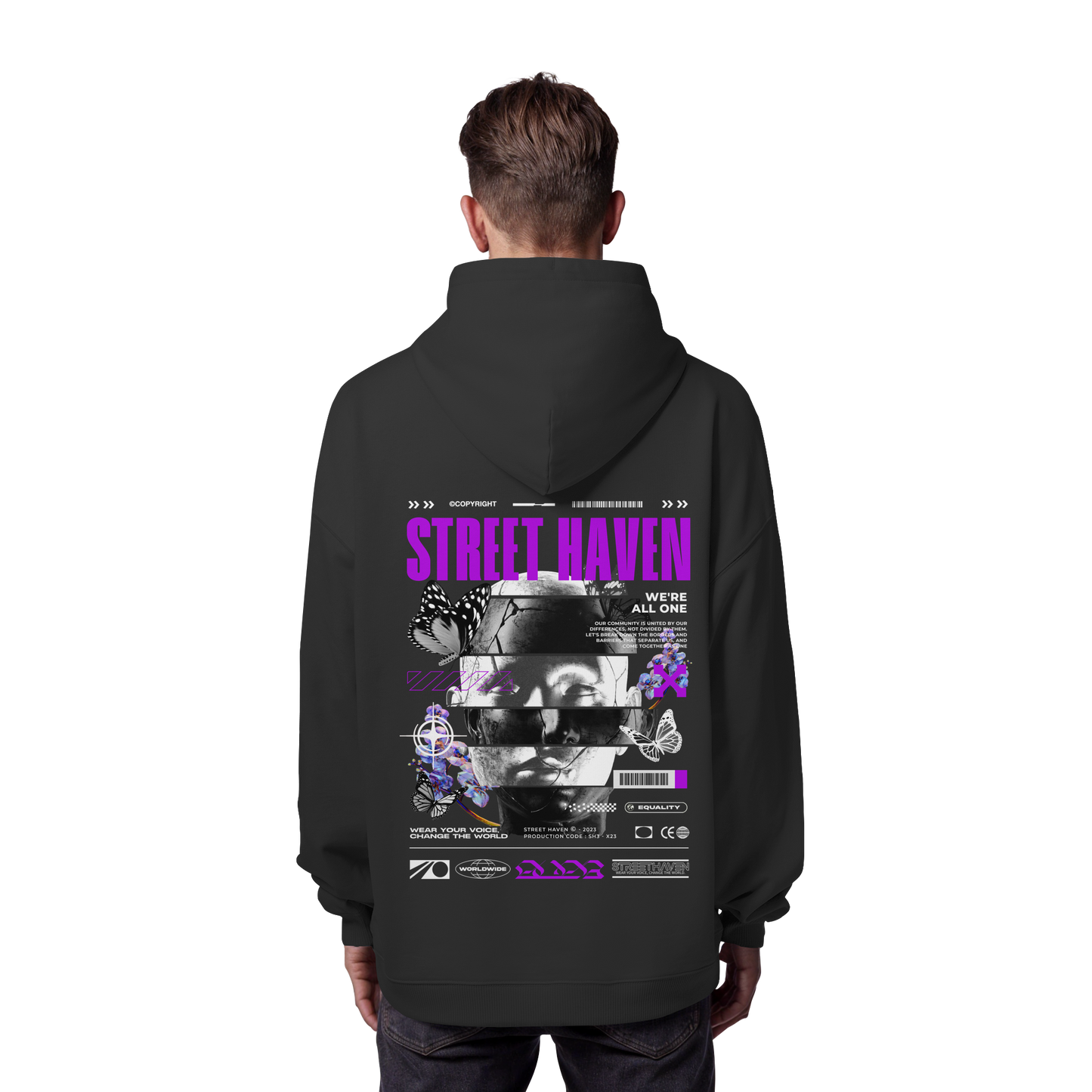 Oversize Hoodie - Main Logo Equality for All