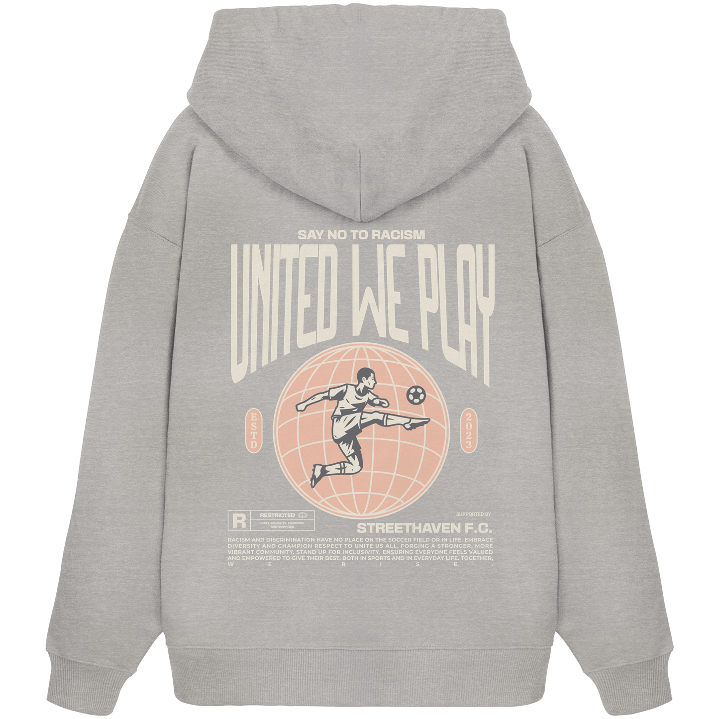 Oversize Hoodie - No Racism Football Edition