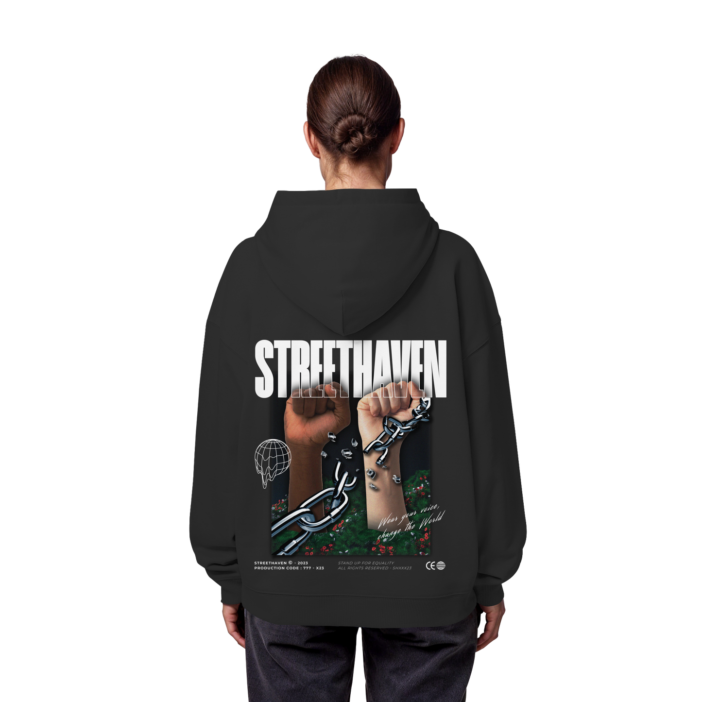 Freedom from Discrimination - Organic Oversize Hoodie